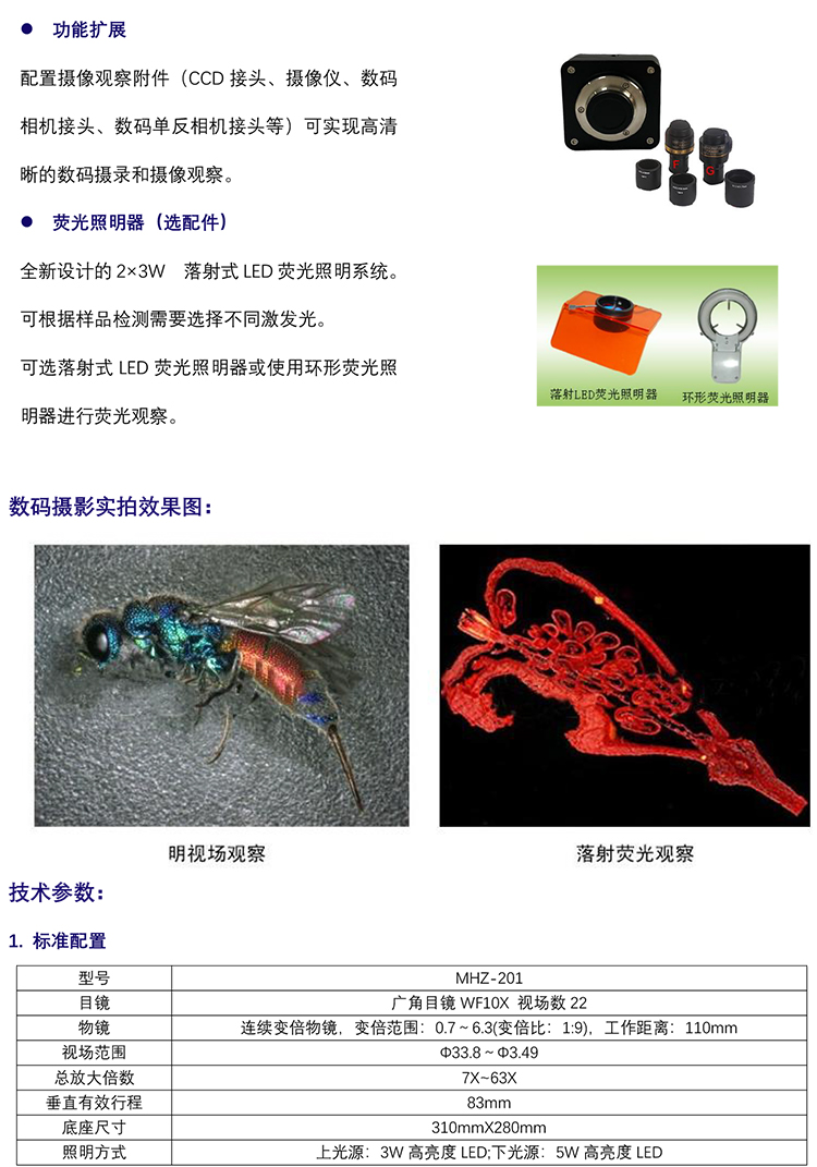 體視熒光顯微鏡,立體體視顯微鏡,體視顯微鏡報價,廣州明慧科技顯微鏡