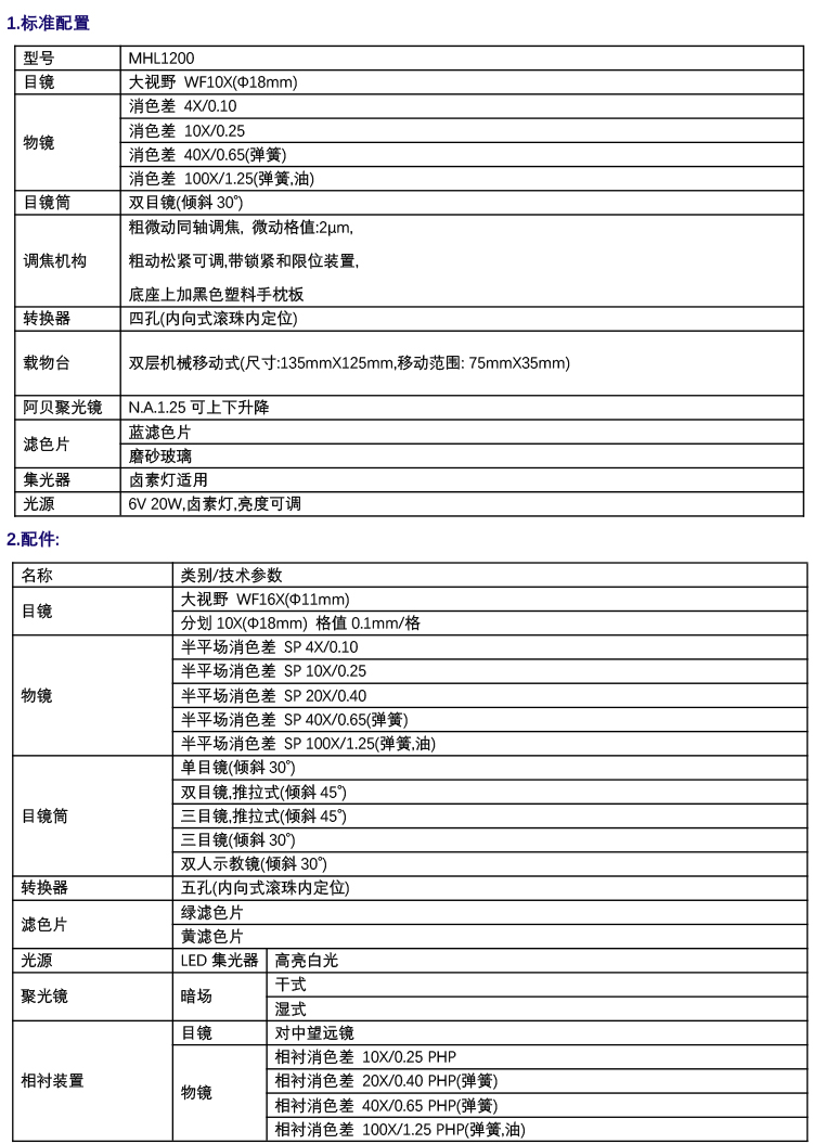 生物顯微鏡MHL1200-光學(xué)生物顯微鏡-廣州明慧科技